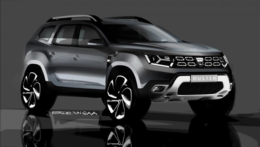 Эскиз Dacia Duster 2017 года  (WW) (фото 12 из 257)